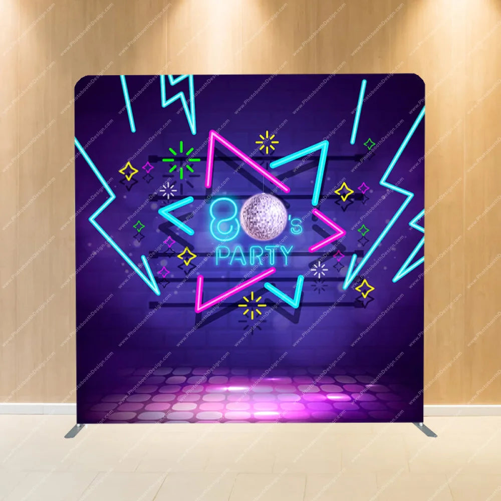 80S Party - Pillow Cover Backdrop Backdrops