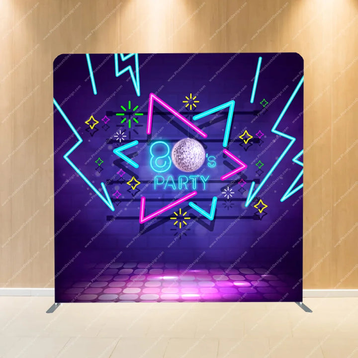 80S Party - Pillow Cover Backdrop Backdrops