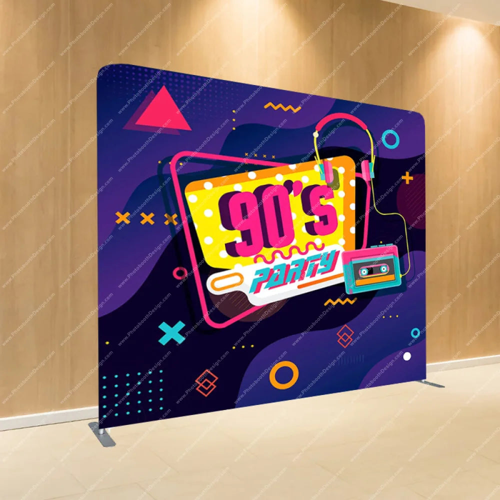 90S Party - Pillow Cover Backdrop Backdrops