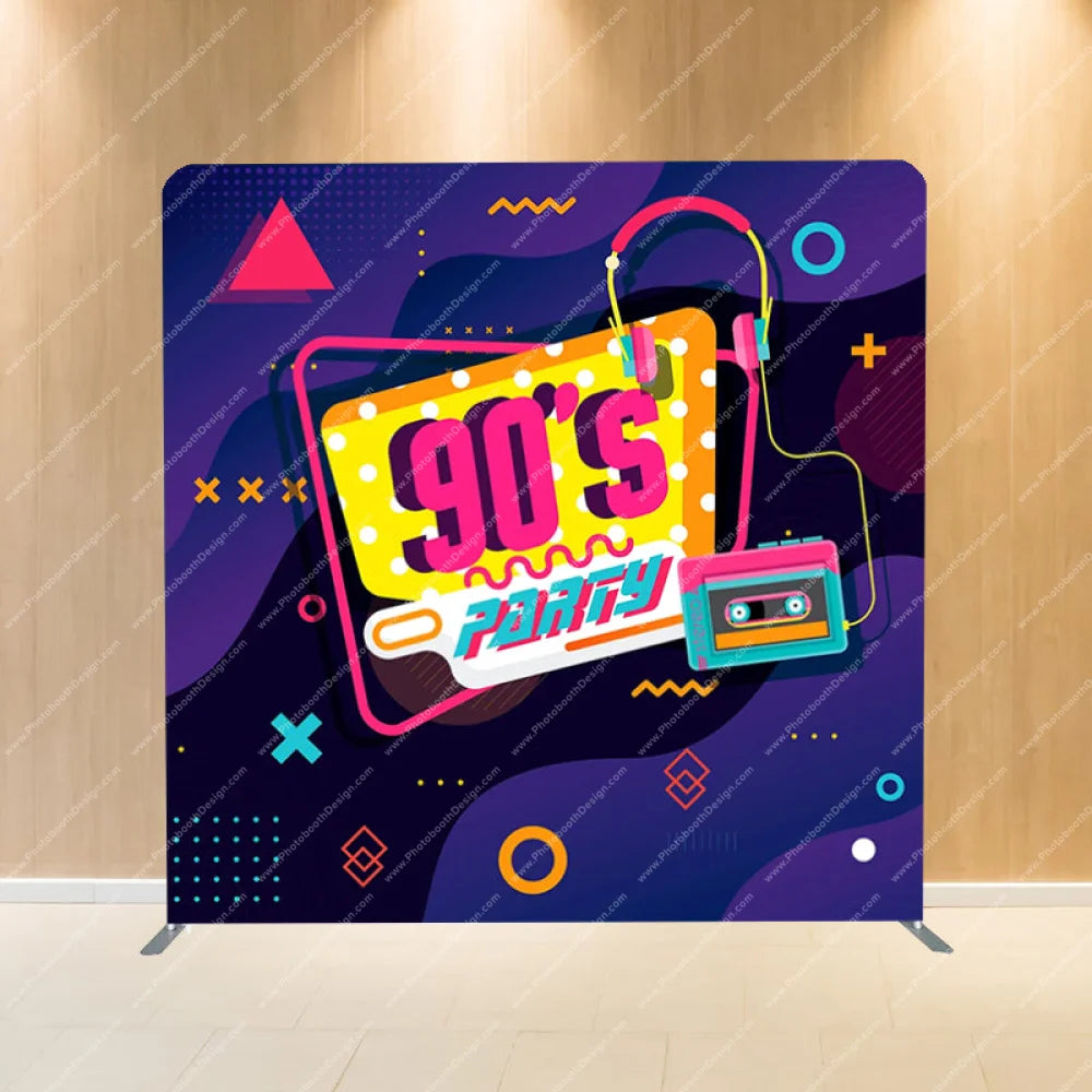 90S Party - Pillow Cover Backdrop Backdrops