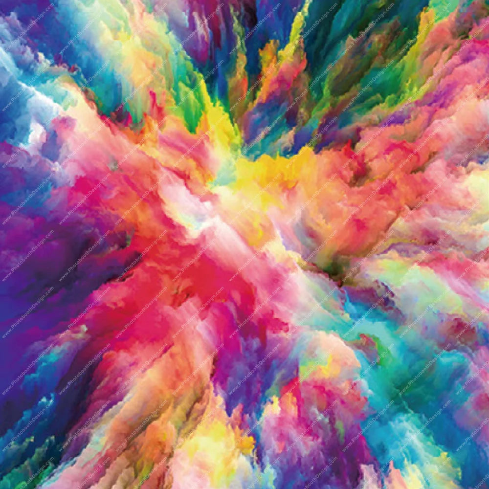 Abstract Color Explosion - Pillow Cover Backdrop Backdrops