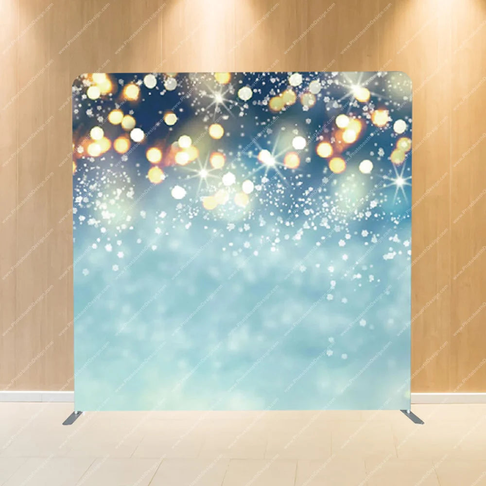 Aqua Bokeh Glow – Pillow Cover Backdrop