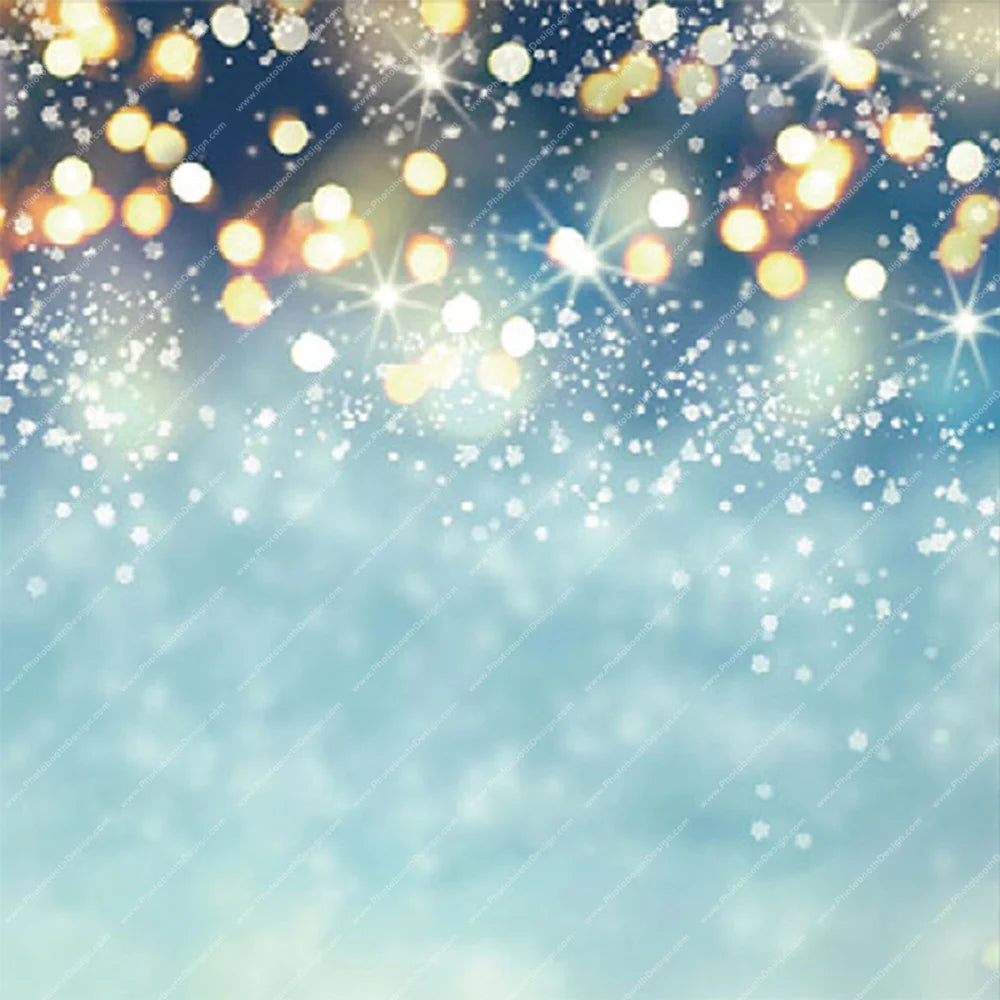 Aqua Bokeh Glow – Pillow Cover Backdrop