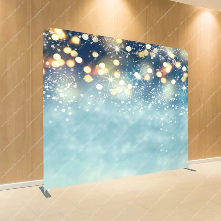 Aqua Bokeh Glow – Pillow Cover Backdrop