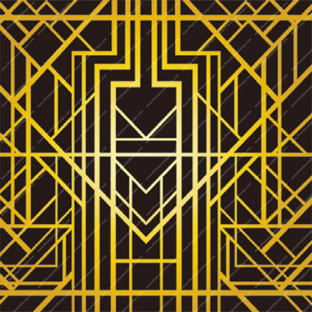 Art Deco Golden Lines – Pillow Cover Backdrop