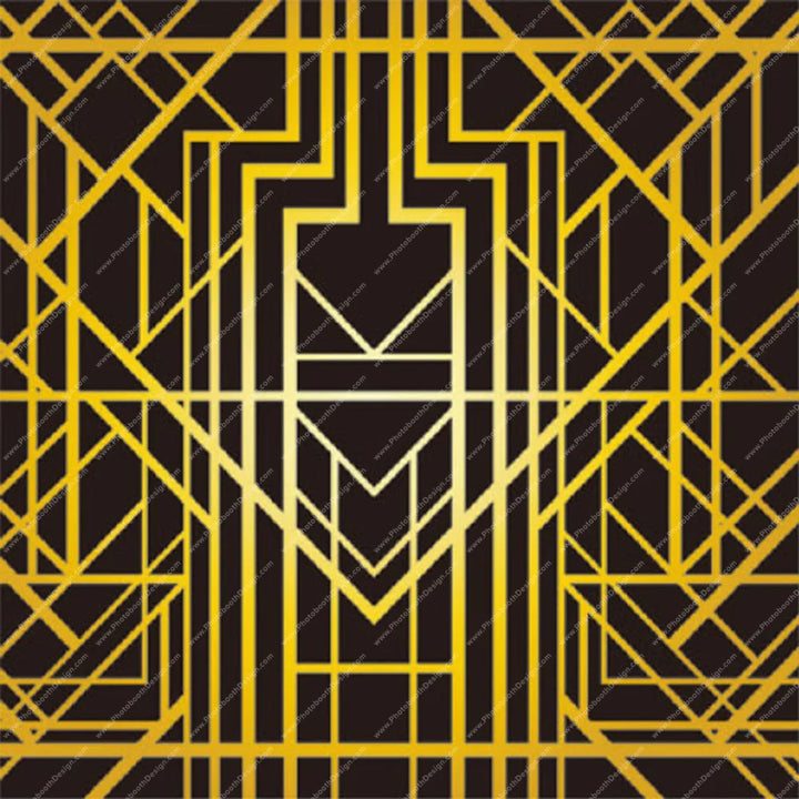 Art Deco Golden Lines – Pillow Cover Backdrop