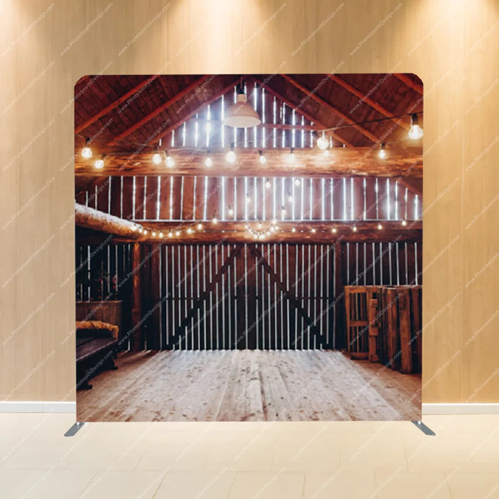 Barn String Lights – Pillow Cover Backdrop