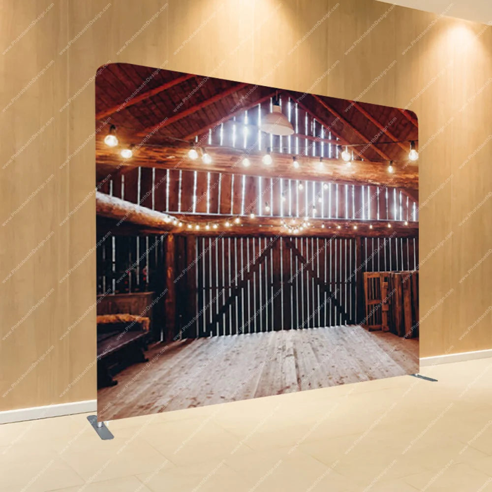 Barn String Lights – Pillow Cover Backdrop