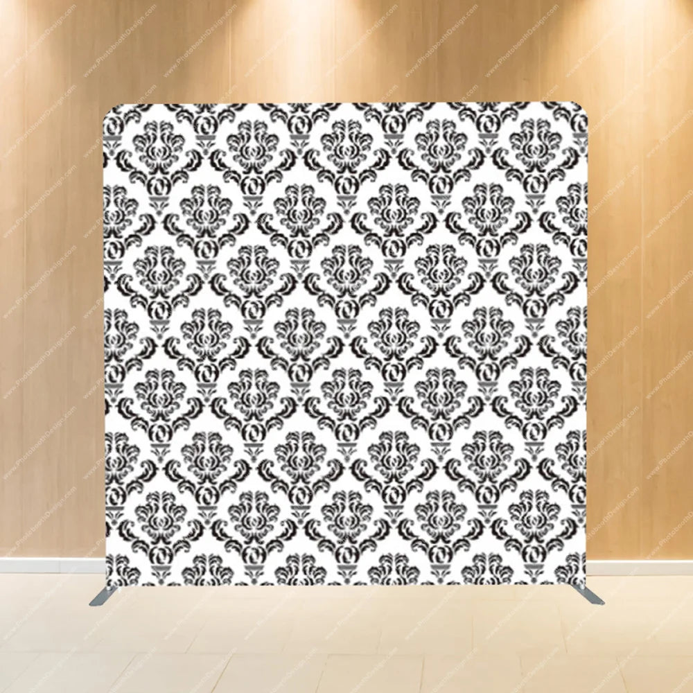 Black Damask – Pillow Cover Backdrop