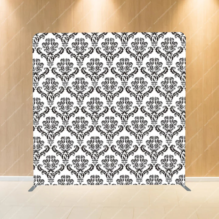 Black Damask – Pillow Cover Backdrop