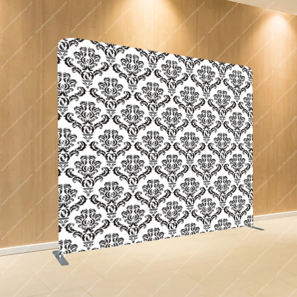 Black Damask – Pillow Cover Backdrop