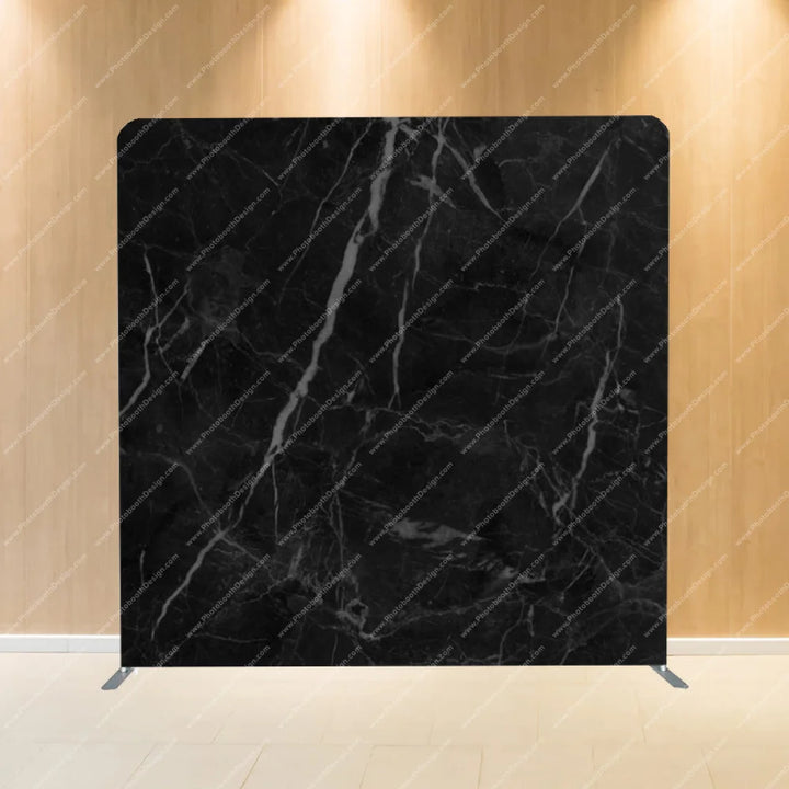 Black Marble - Pillow Cover Backdrop Backdrops