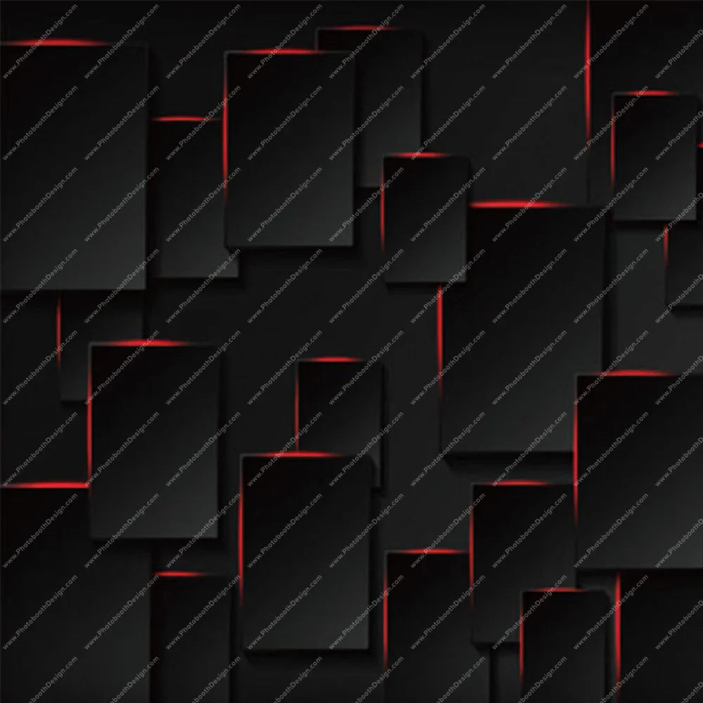 Black Red Panels – Pillow Cover Backdrop