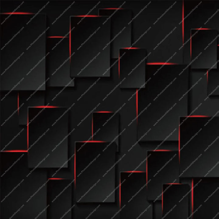 Black Red Panels – Pillow Cover Backdrop