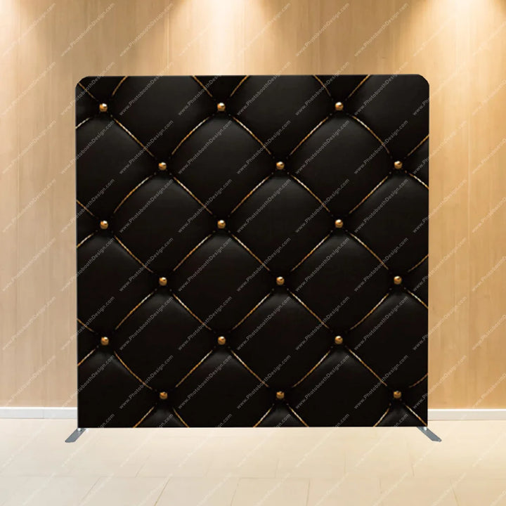 Black Tufted Luxe – Pillow Cover Backdrop