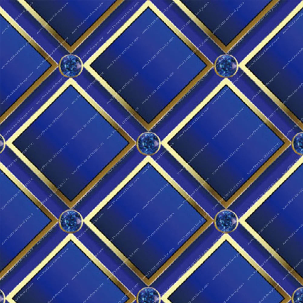 Blue Royal Lattice – Pillow Cover Backdrop