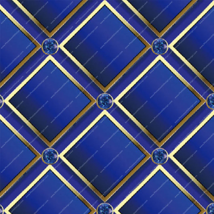 Blue Royal Lattice – Pillow Cover Backdrop