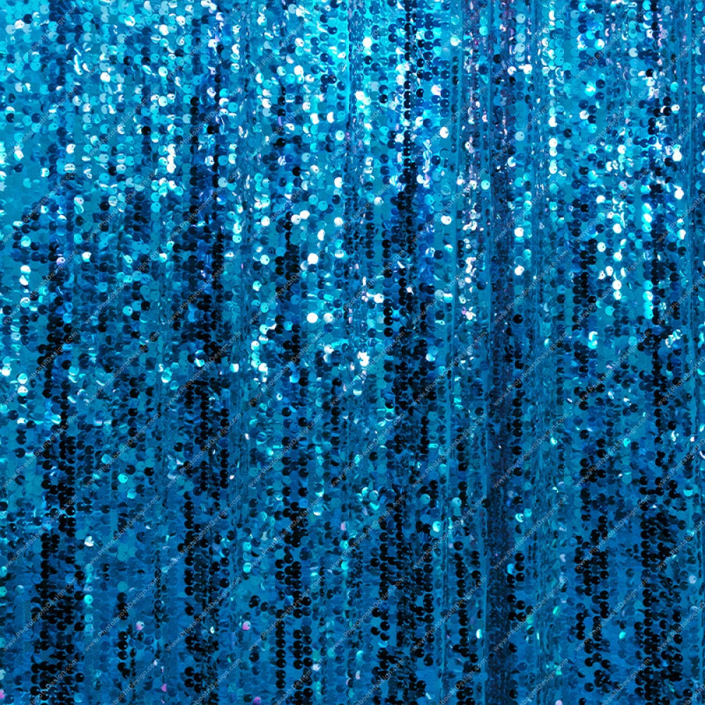 Blue Shimmer Sequin - Pillow Cover Backdrop Backdrops