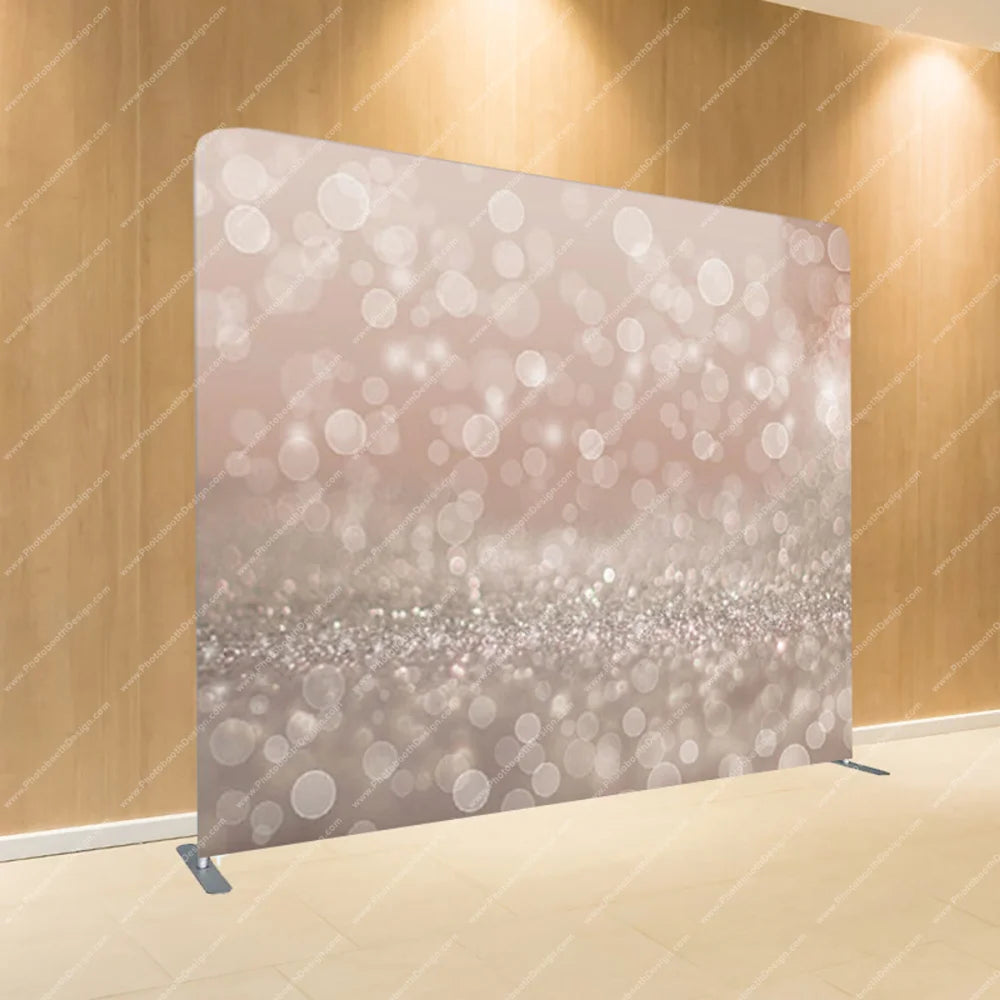 Blush Bokeh Glitter Fade - Pillow Cover Backdrop