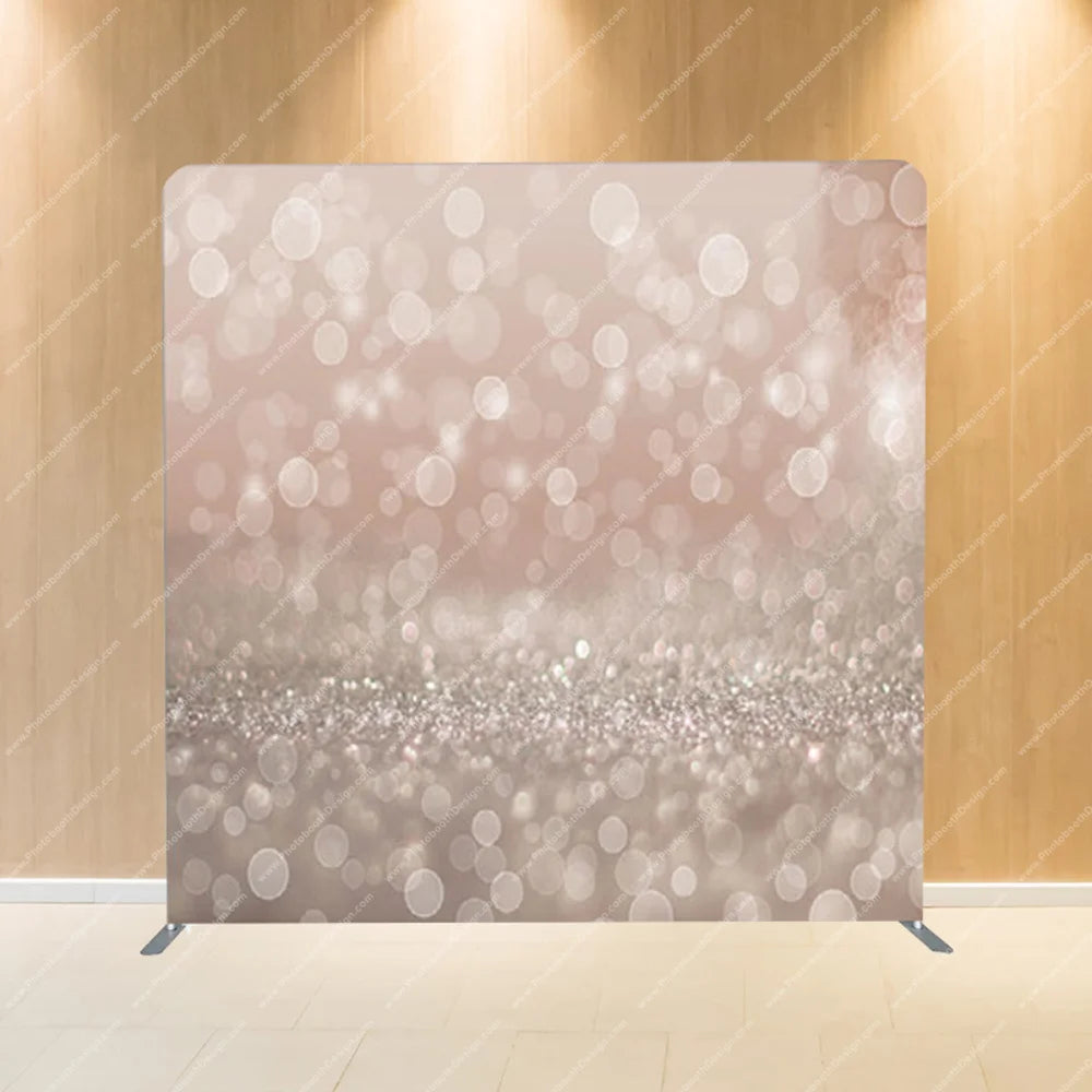 Blush Bokeh Glitter Fade - Pillow Cover Backdrop