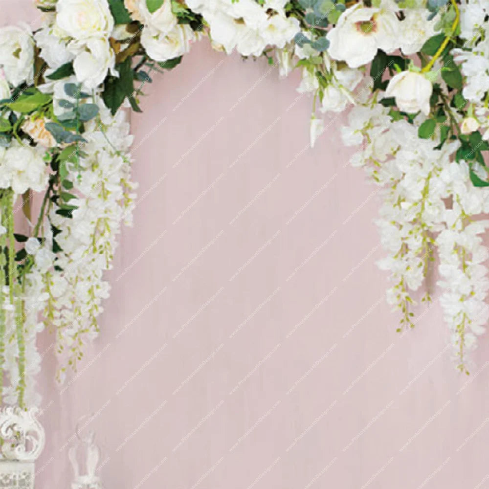 Blush Floral Arch – Pillow Cover Backdrop