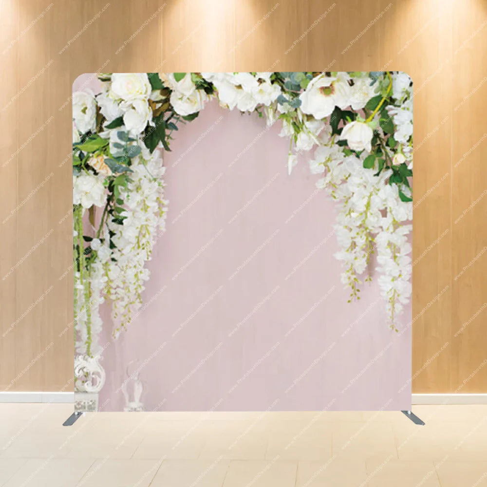 Blush Floral Arch – Pillow Cover Backdrop