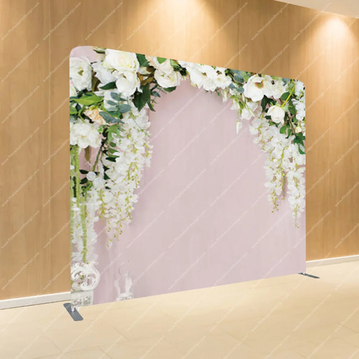 Blush Floral Arch – Pillow Cover Backdrop