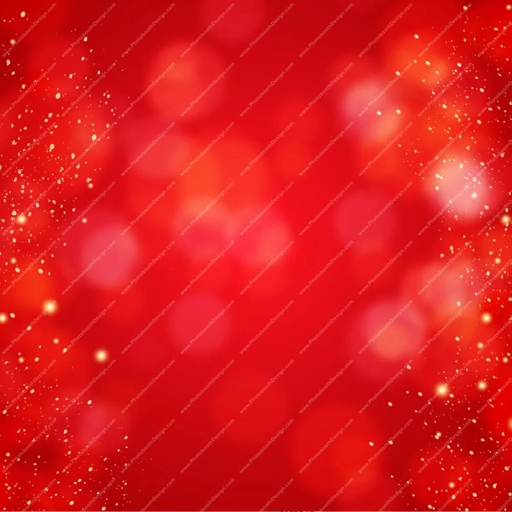 Bokeh Red Sparkles - Pillow Cover Backdrop Backdrops