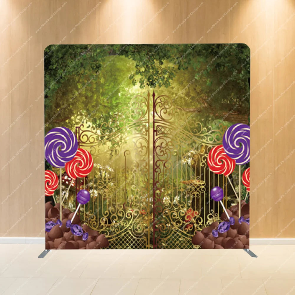 Candy Garden Gate – Pillow Cover Backdrop