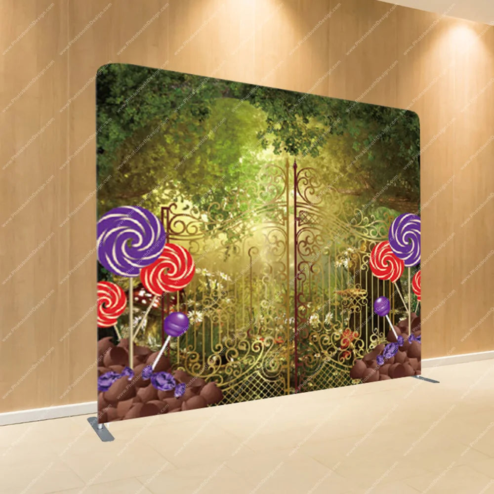 Candy Garden Gate – Pillow Cover Backdrop