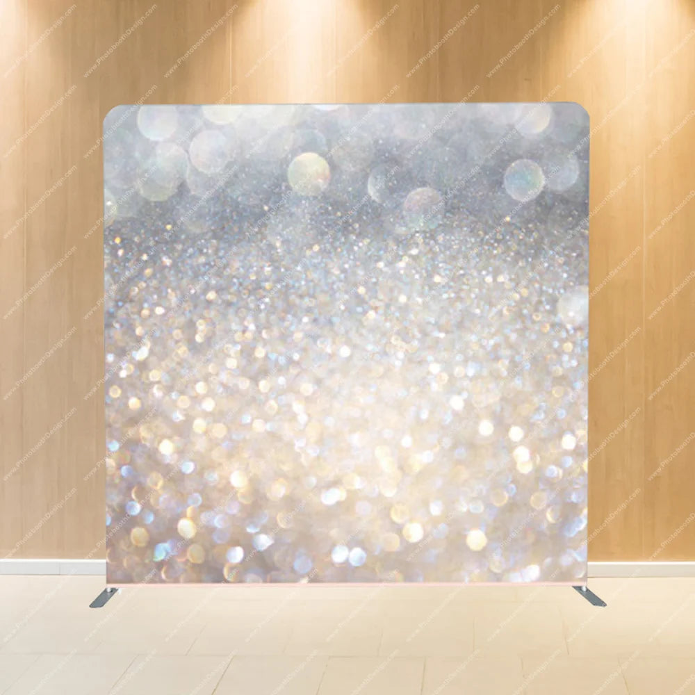 Champagne Bokeh Drift – Pillow Cover Backdrop