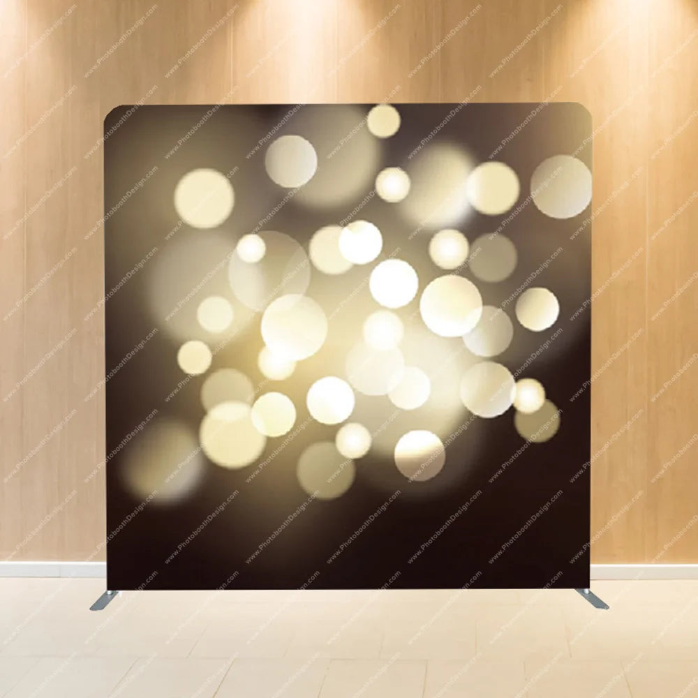 Champagne Bokeh Glow – Pillow Cover Backdrop