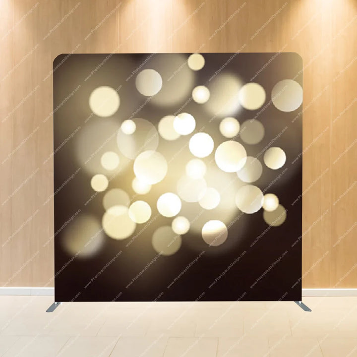 Champagne Bokeh Glow – Pillow Cover Backdrop