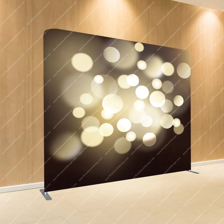 Champagne Bokeh Glow – Pillow Cover Backdrop