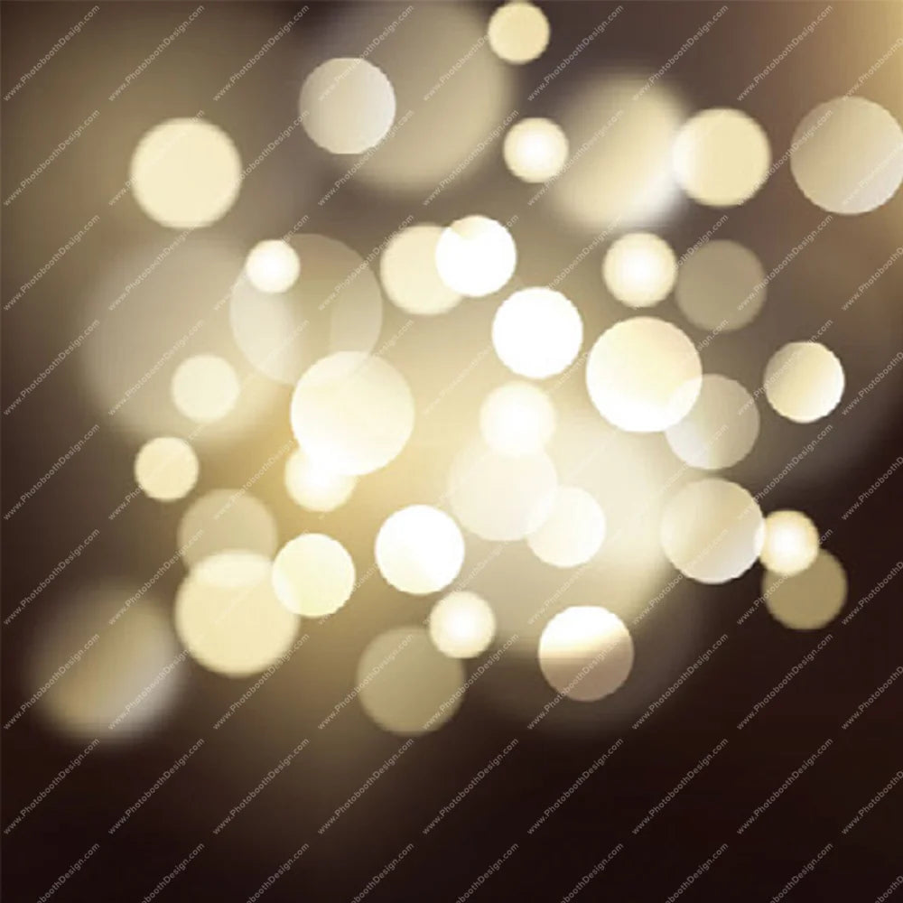 Champagne Bokeh Glow – Pillow Cover Backdrop