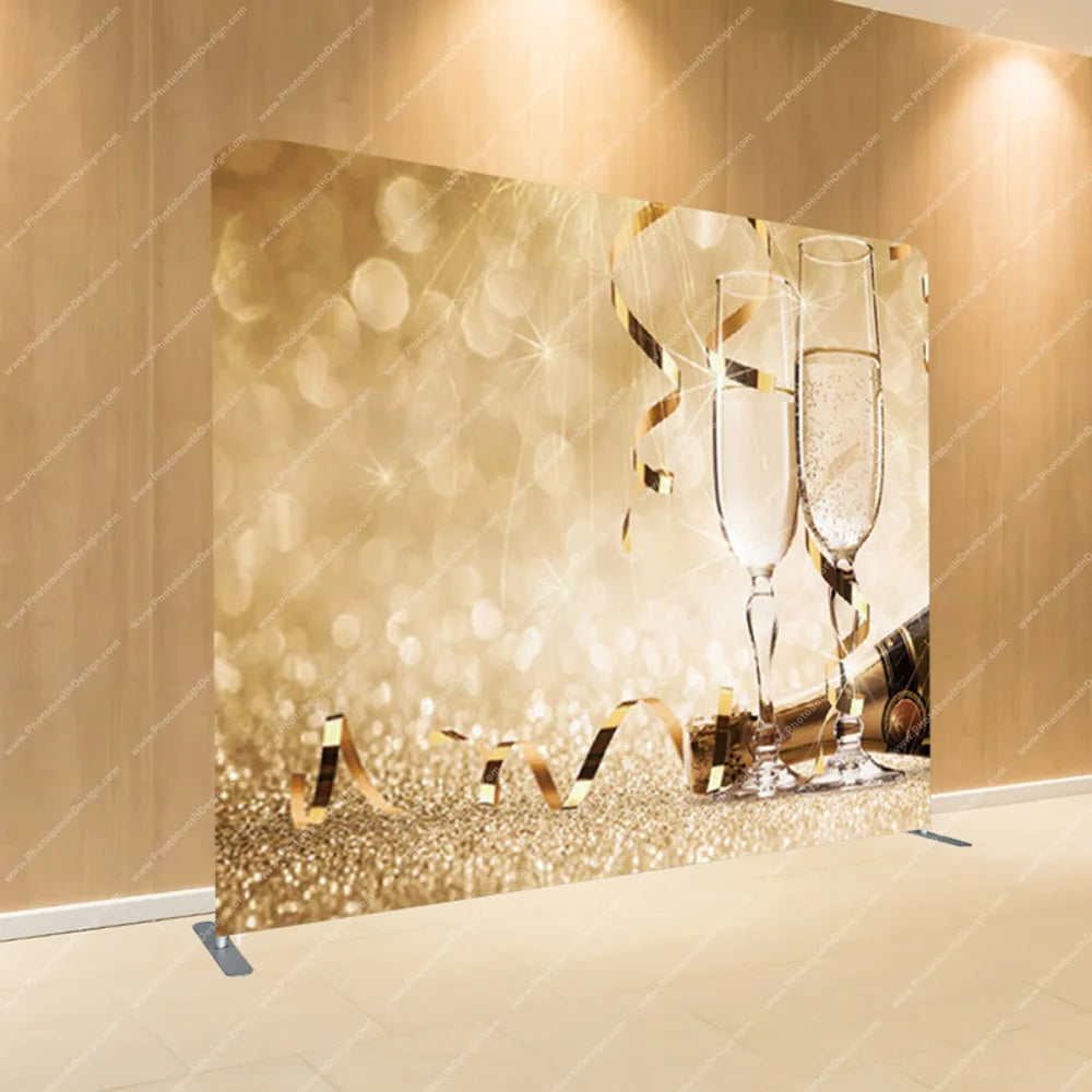 Champagne Cheers – Pillow Cover Backdrop