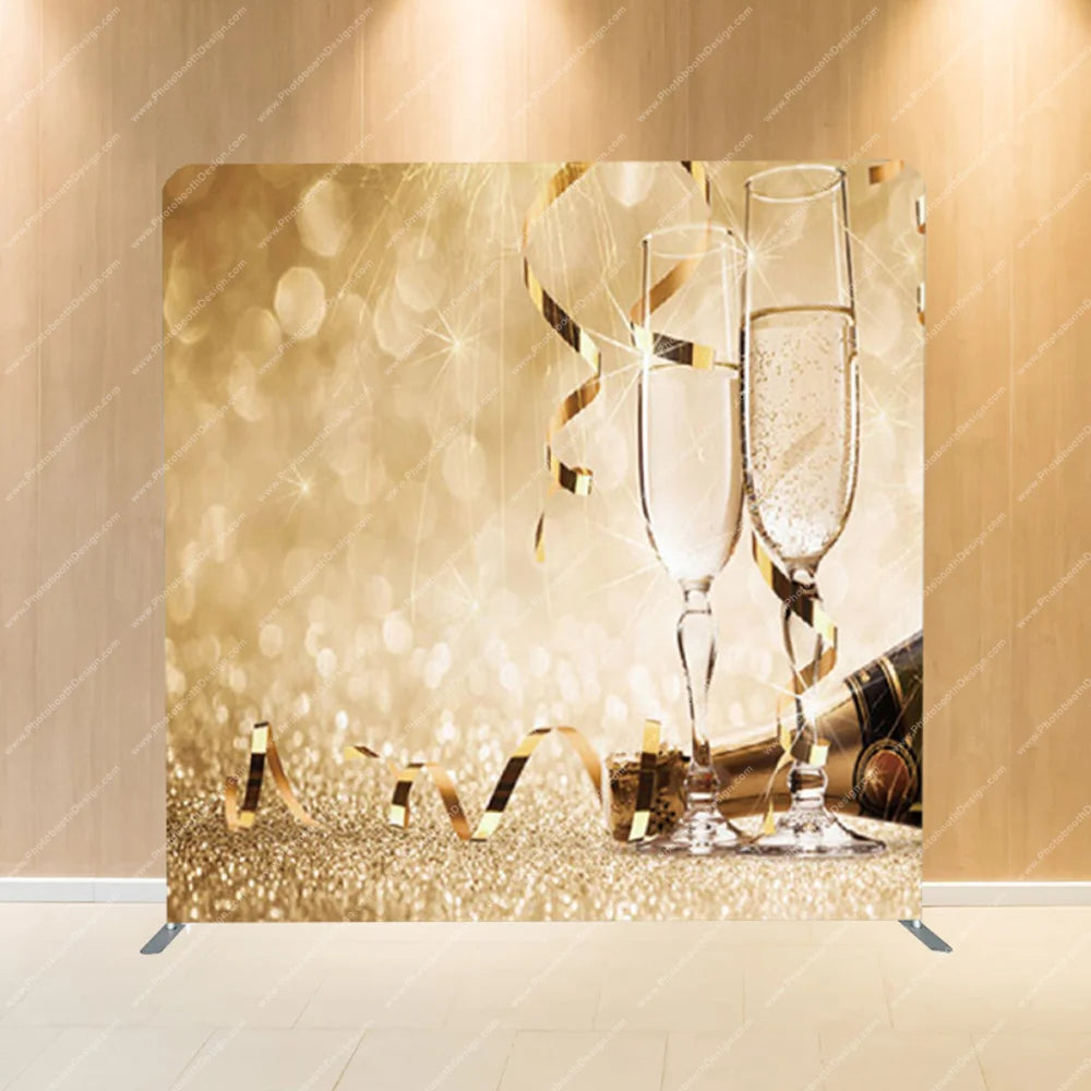 Champagne Cheers – Pillow Cover Backdrop