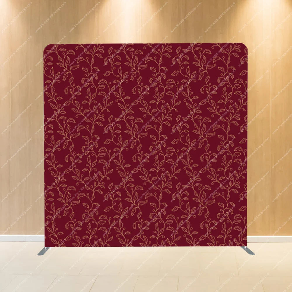 Christmas Pattern Holly - Pillow Cover Backdrop Backdrops