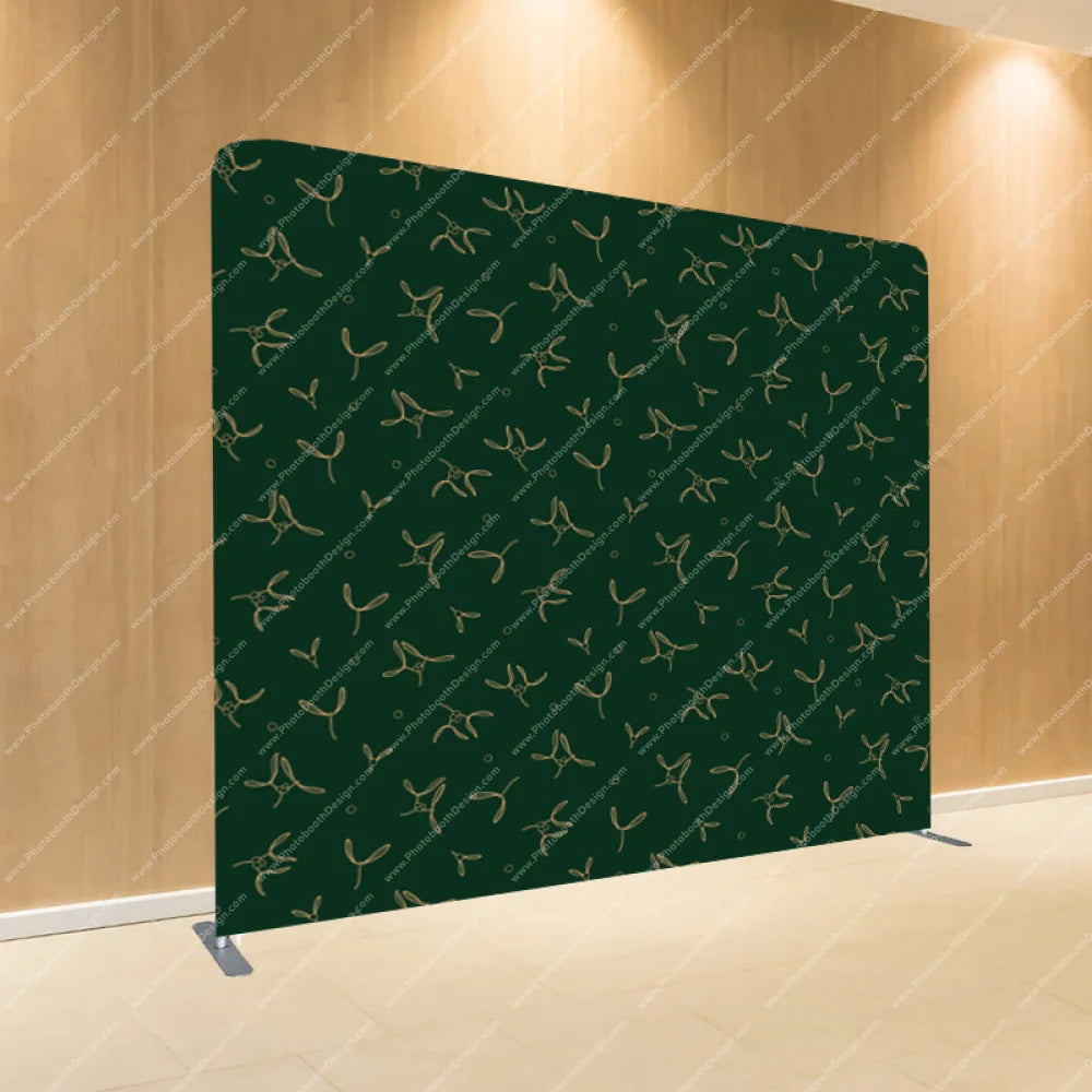 Christmas Pattern Mistletoe - Pillow Cover Backdrop Backdrops