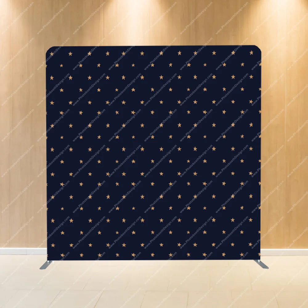 Christmas Pattern Stars - Pillow Cover Backdrop Backdrops