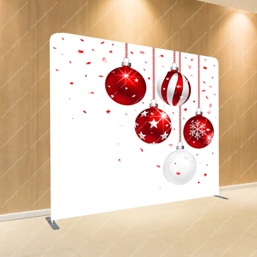 Christmas Twinkling Ornaments - Pillow Cover Backdrop Backdrops