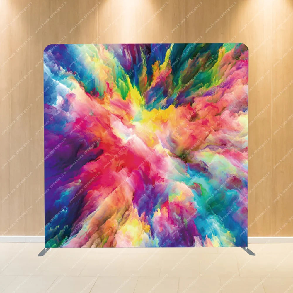 Powder Color Backdrop Color Powder Explosion – Pillow Cover Backdrop – Photobooth Design