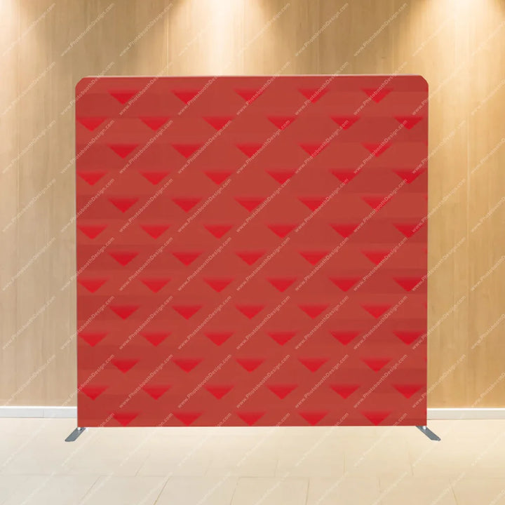 Crimson Origami Hearts – Pillow Cover Backdrop