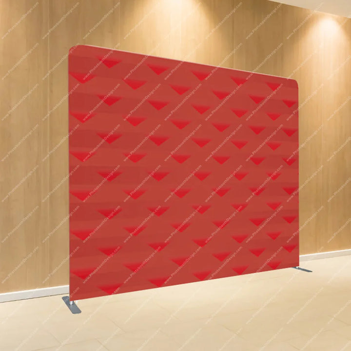 Crimson Origami Hearts – Pillow Cover Backdrop