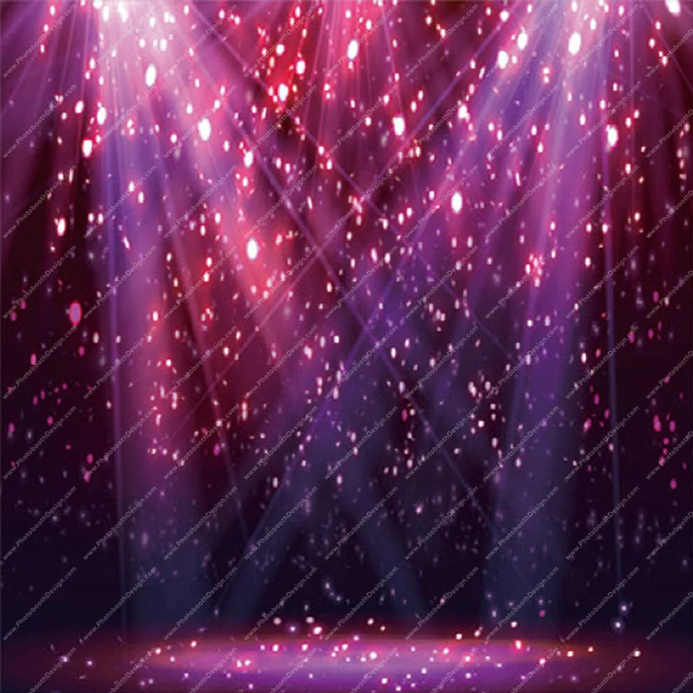 Crimson Stage Sparkles – Pillow Cover Backdrop