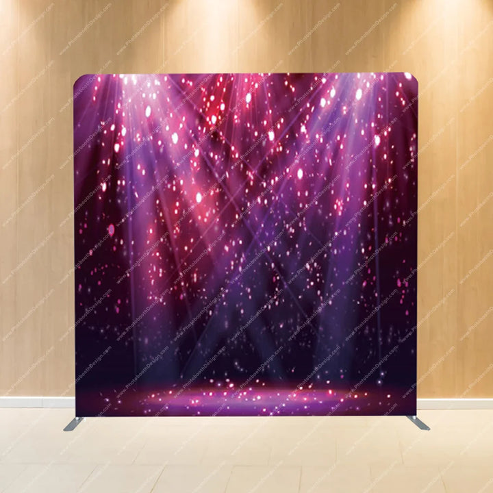 Crimson Stage Sparkles – Pillow Cover Backdrop