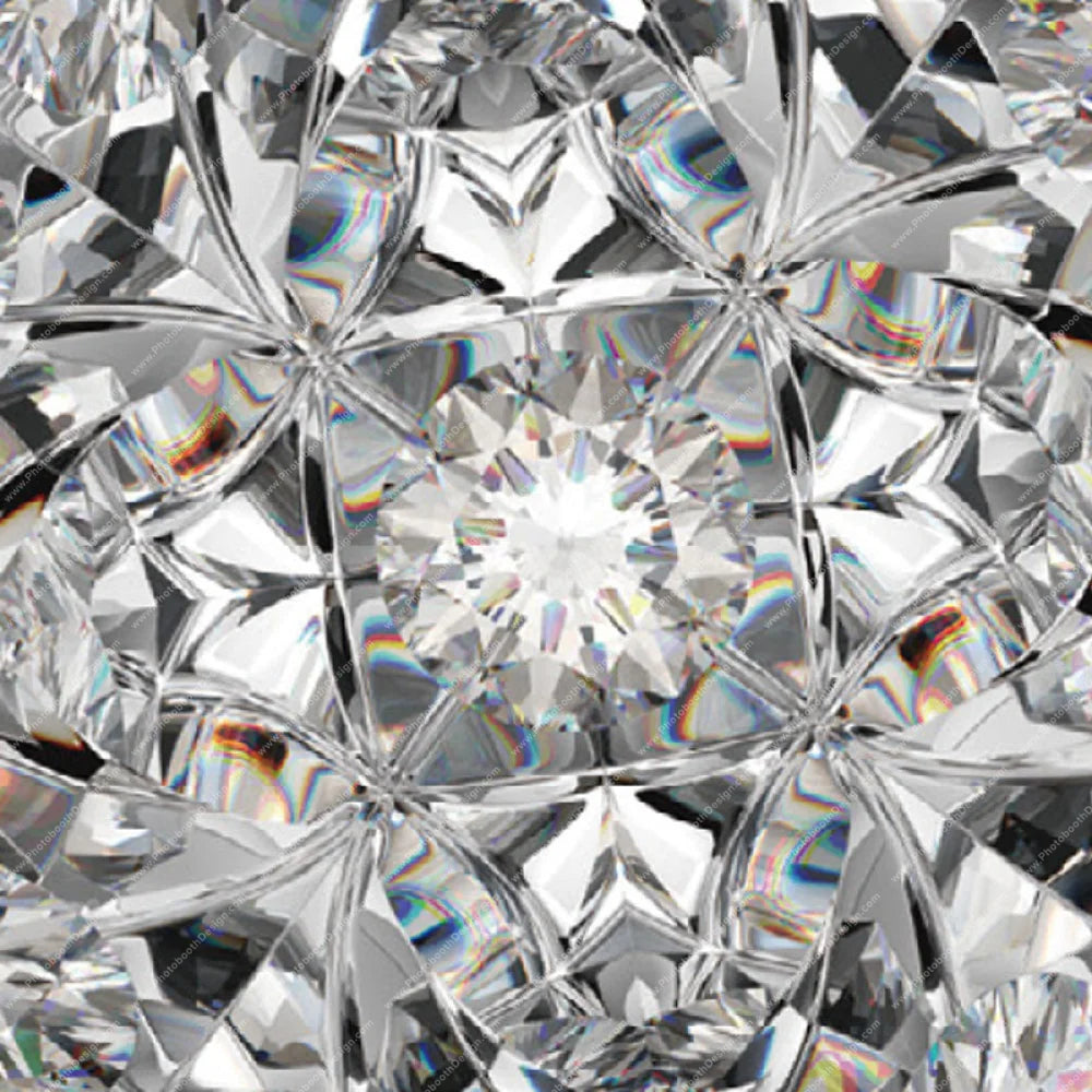 Crystal Diamond Shine - Pillow Cover Backdrop Backdrops