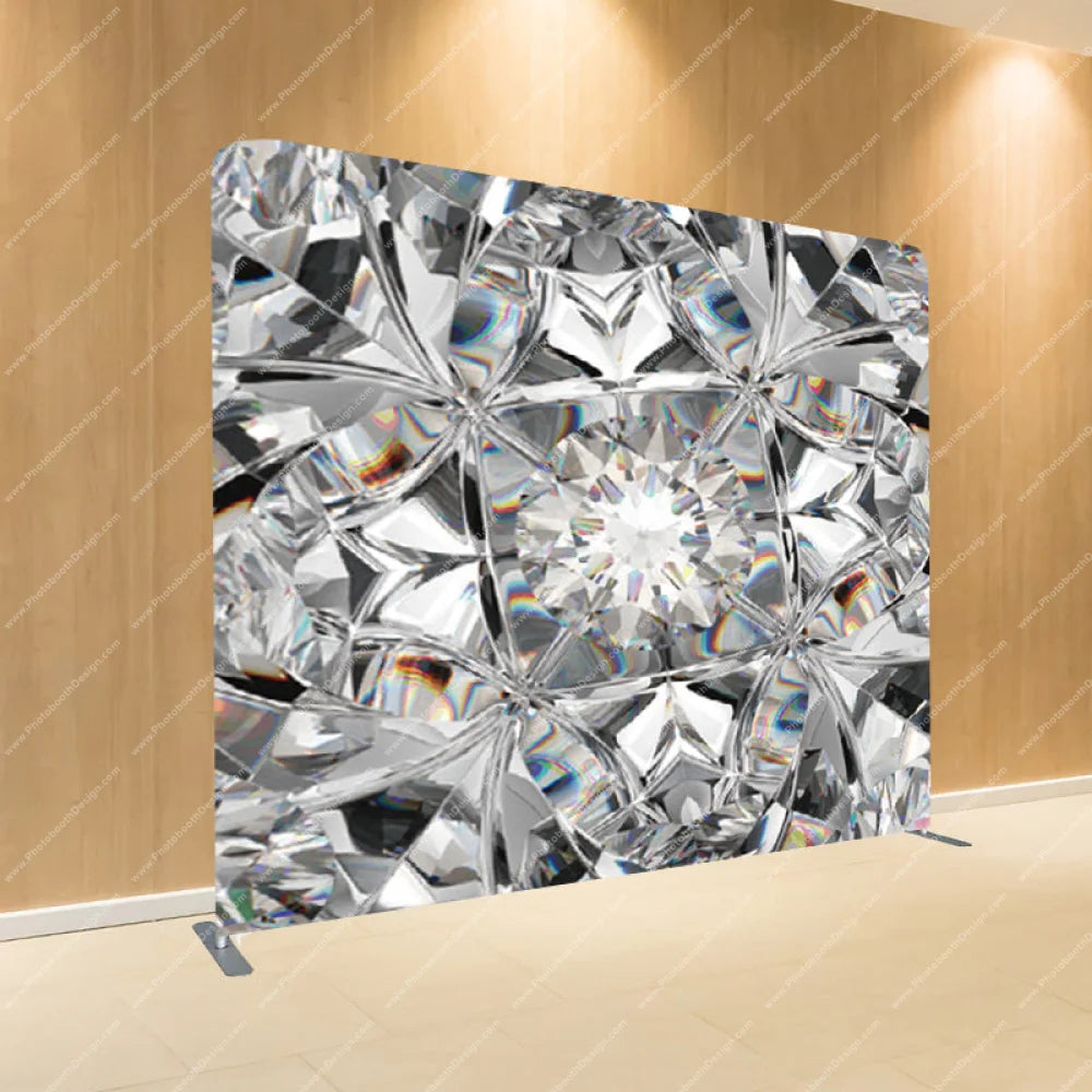 Crystal Diamond Shine - Pillow Cover Backdrop Backdrops