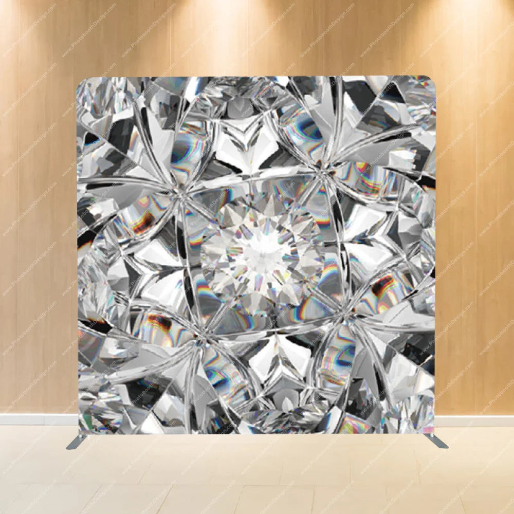 Crystal Diamond Shine - Pillow Cover Backdrop Backdrops