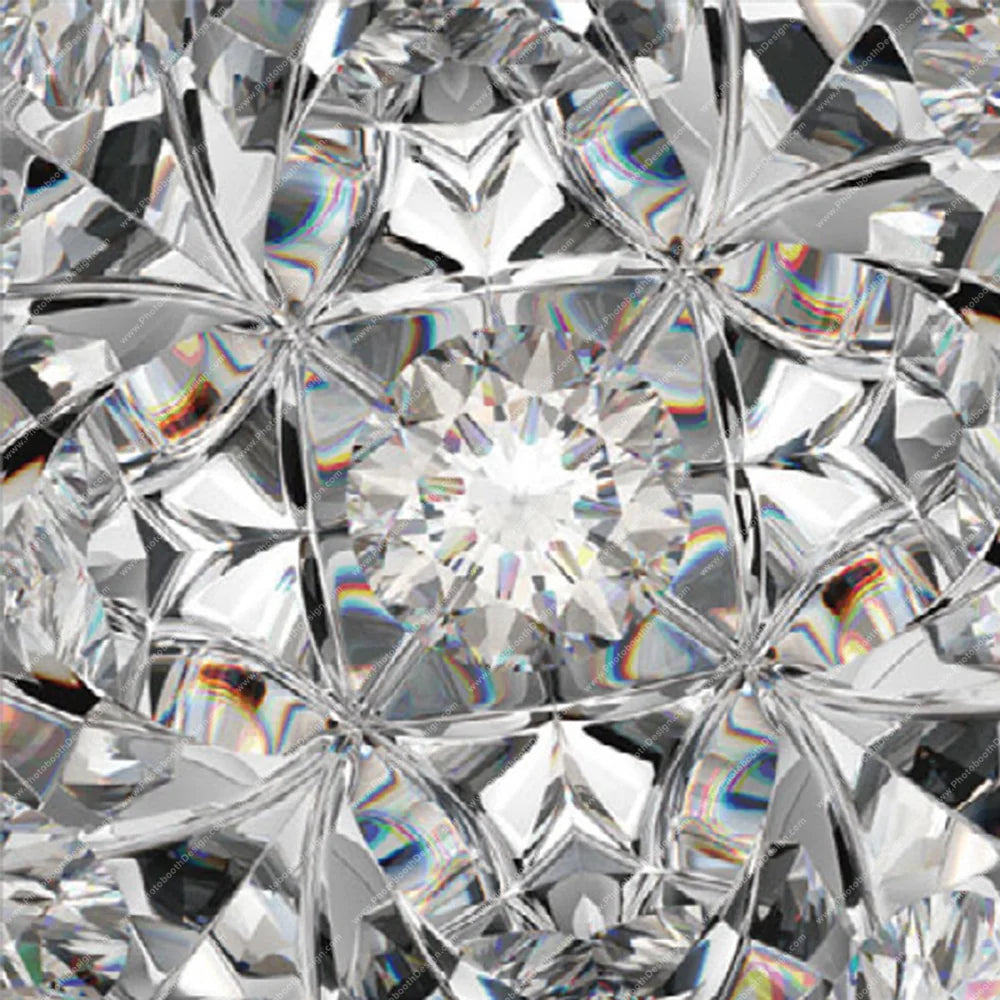 Crystal Facet Mosaic – Pillow Cover Backdrop